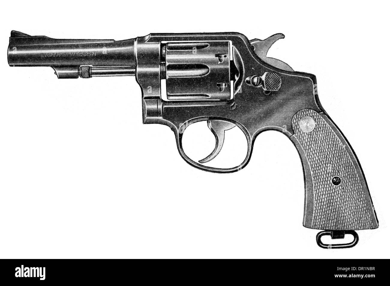 Smith und Wesson Militär und Polizei Revolver.38 Kaliber mit verkürzten Lauf Stockfoto