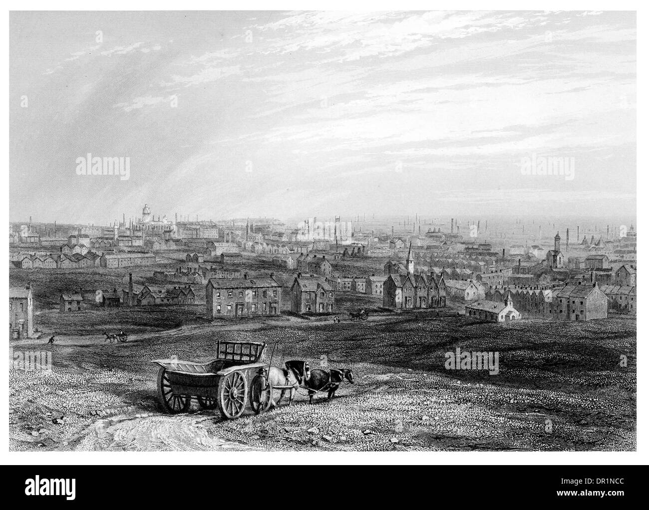 Leeds City West Yorkshire, ca. 1875 Stockfoto