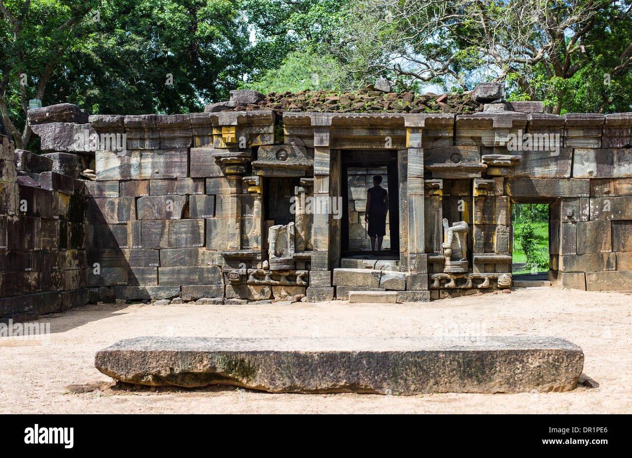Sri Lanka, Polonnaruwa, die Ruinen der mittelalterlichen Hauptstadt Stockfoto