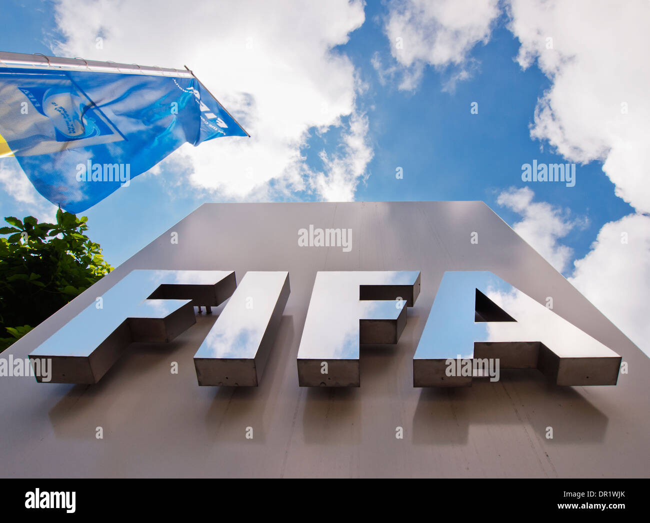 Eingang zu den FIFA-Hauptsitz in Zürich, Schweiz Stockfoto