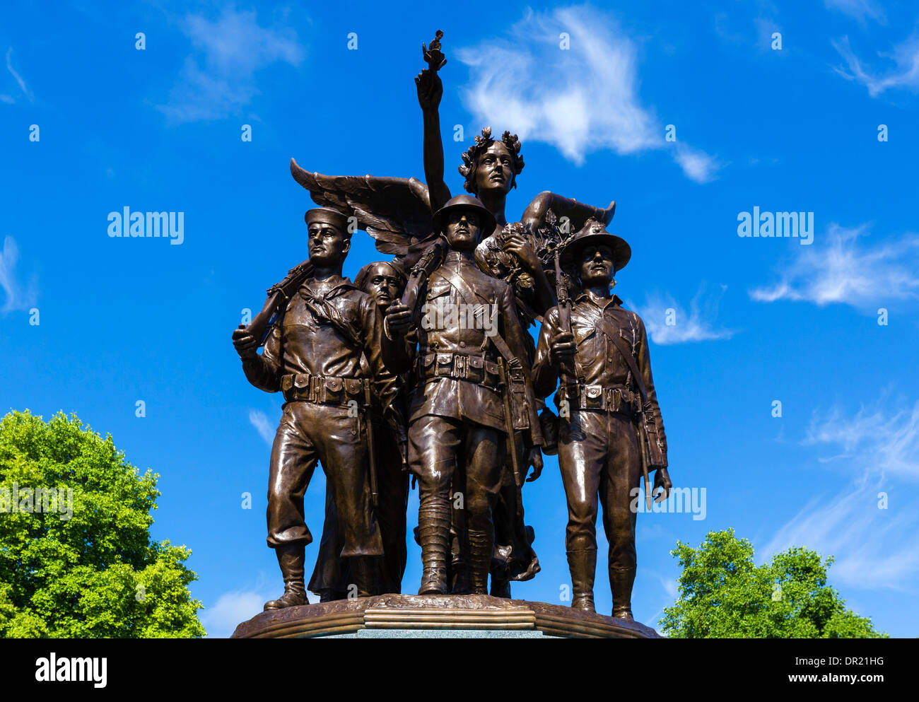 Ersten Weltkrieg Denkmal außerhalb der Washington State Capitol, Olympia, Washington, USA Stockfoto