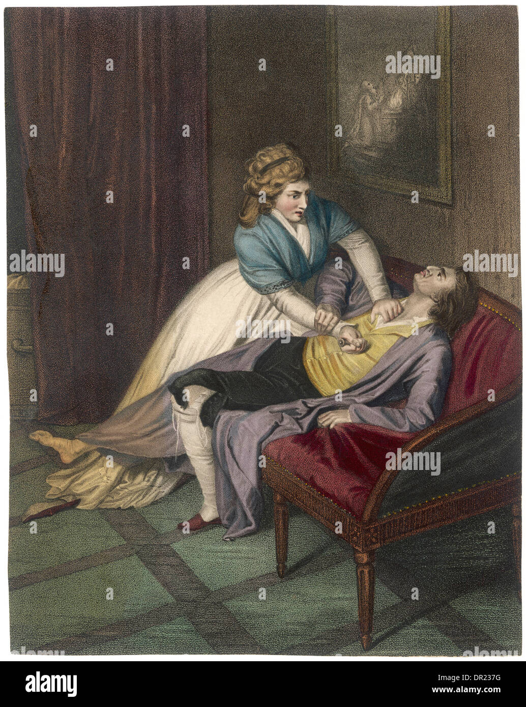 ERMORDUNG VON MARAT Stockfoto