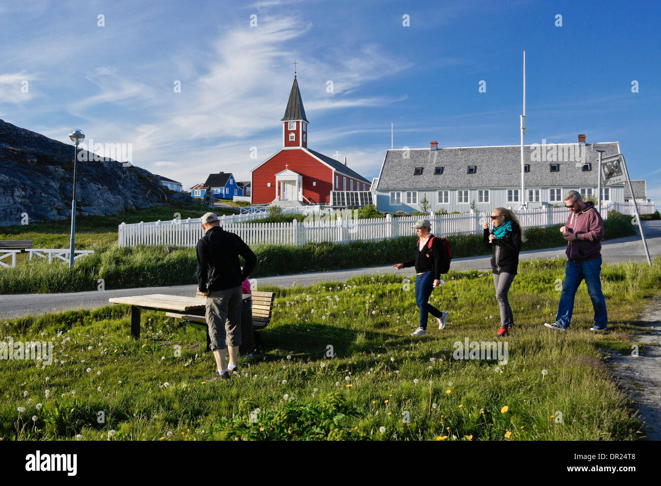 Frelserens Kirke (Kirche des Erlösers) in Nuuk (Godthab), Grönland Stockfoto
