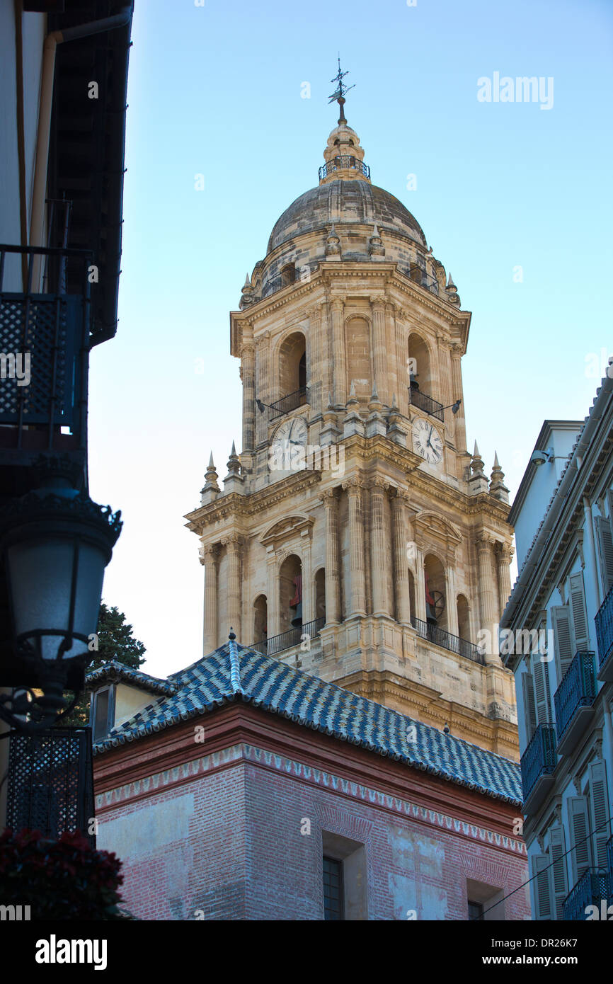 Kathedrale von Malaga, Andalusien, Spanien. Stockfoto