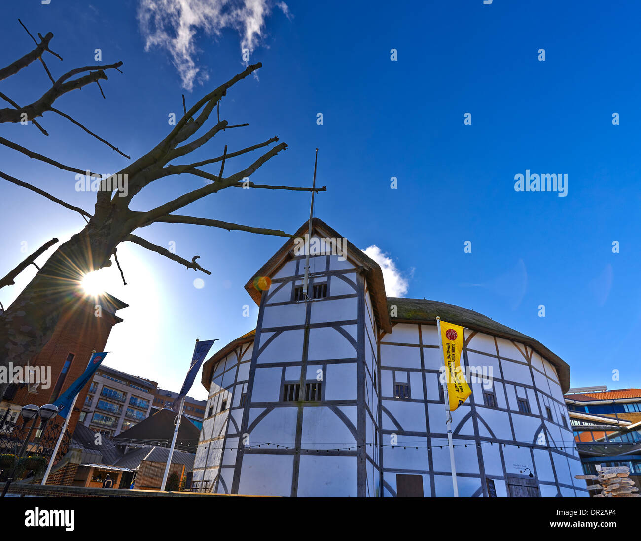 Das Globe Theatre ist ein Theater in London William Shakespeare zugeordnet. Stockfoto