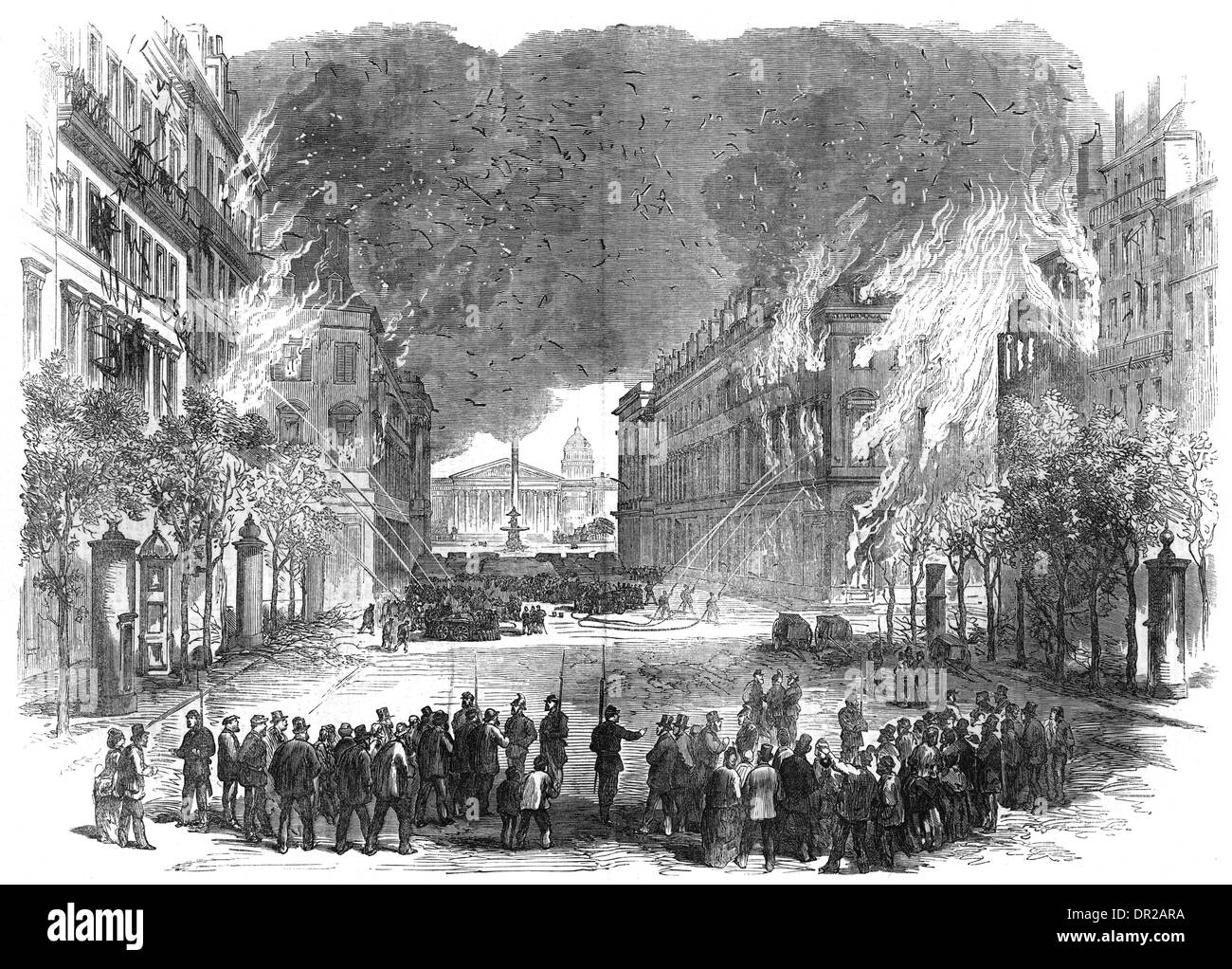 RUE ROYALE BRÄNDE Stockfoto