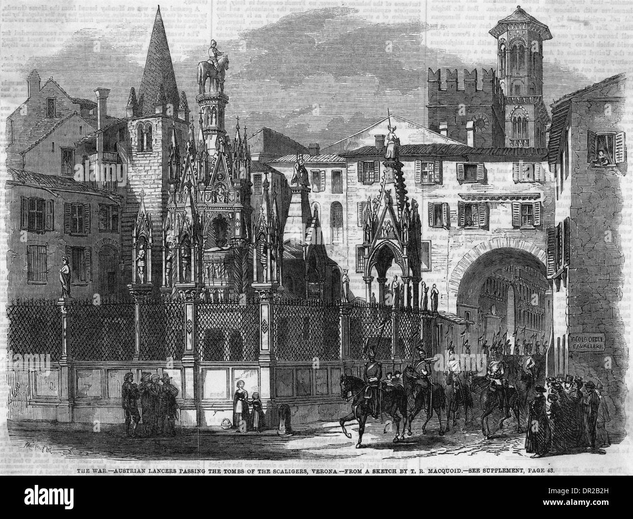 ÖSTERREICHER IN VERONA Stockfoto