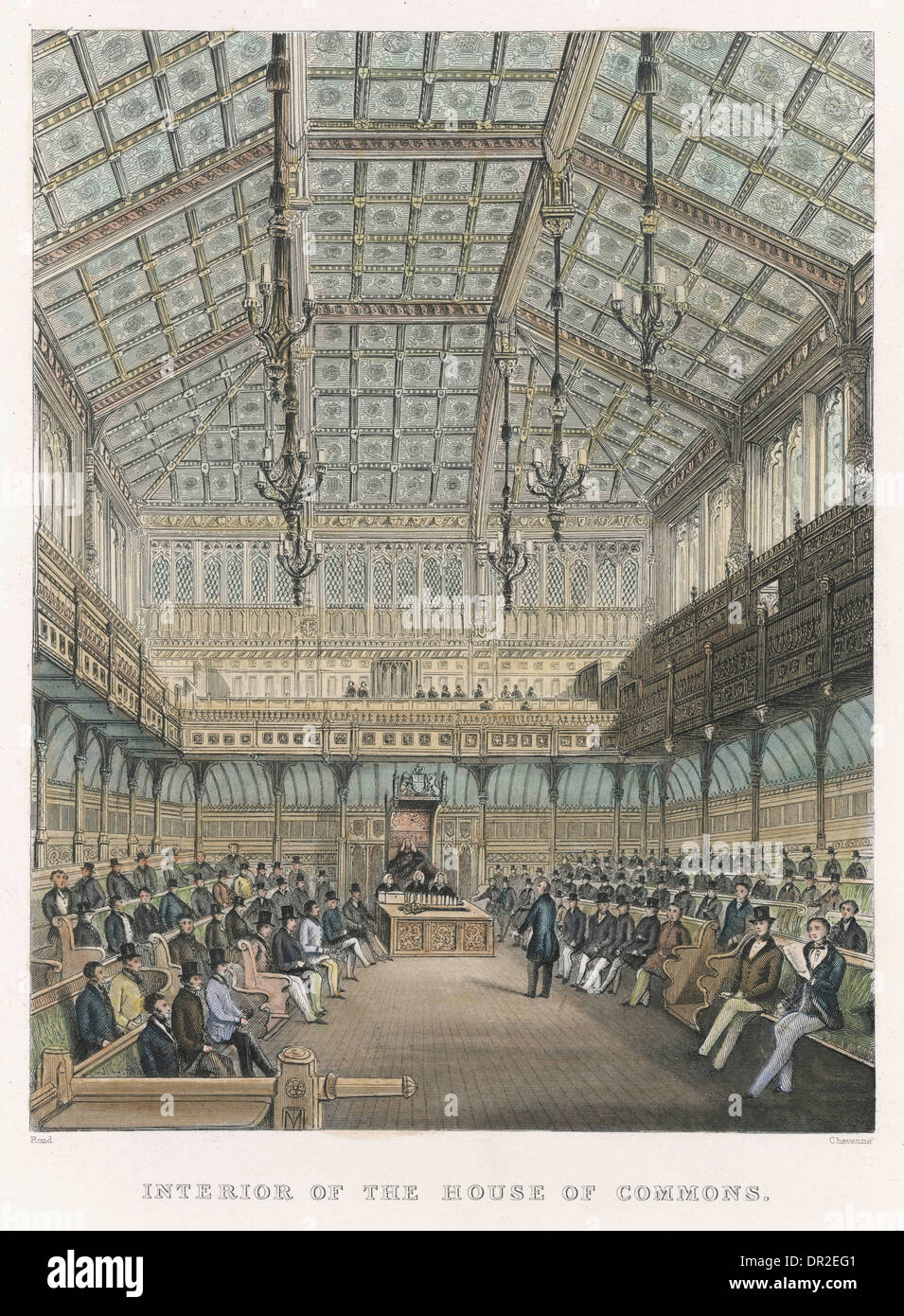 COMMONS CA. 1840 Stockfoto
