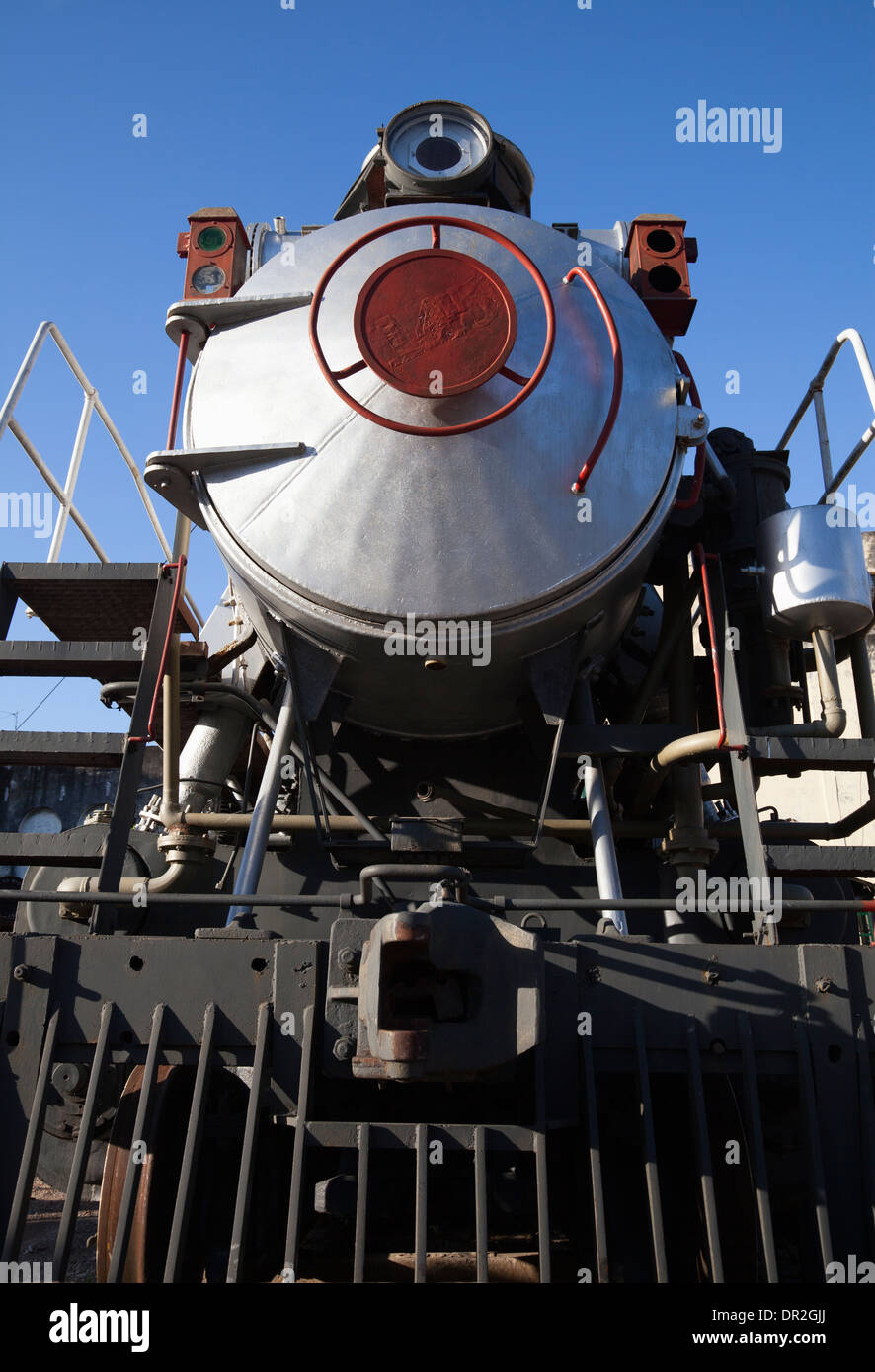 Vintage American gebaut Dampflokomotive im Railway Museum Havanna, Kuba Stockfoto
