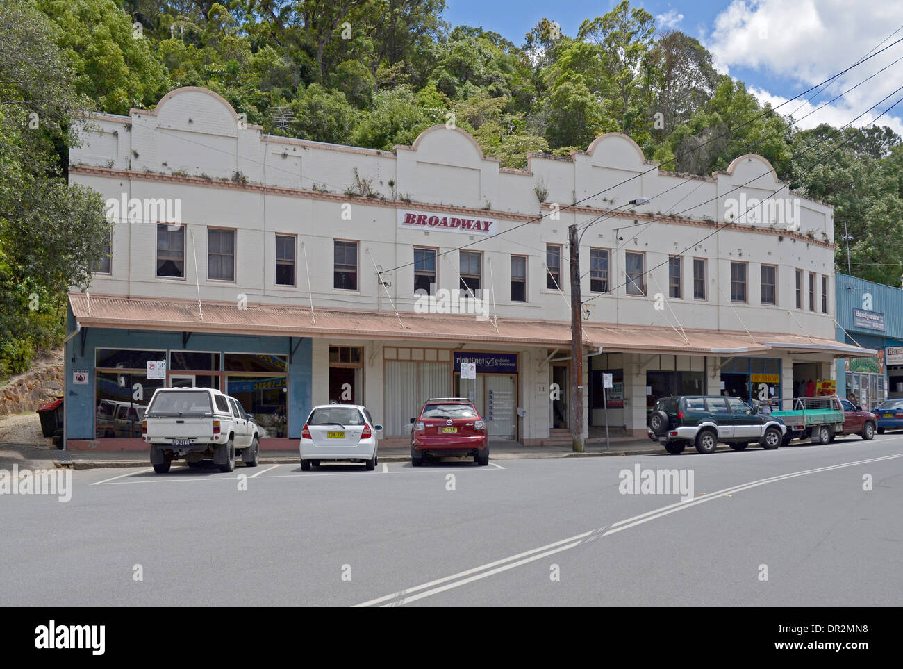 die alten Broadway Gebäude Queen St Murwillumbah, Nsw, Australien Stockfoto