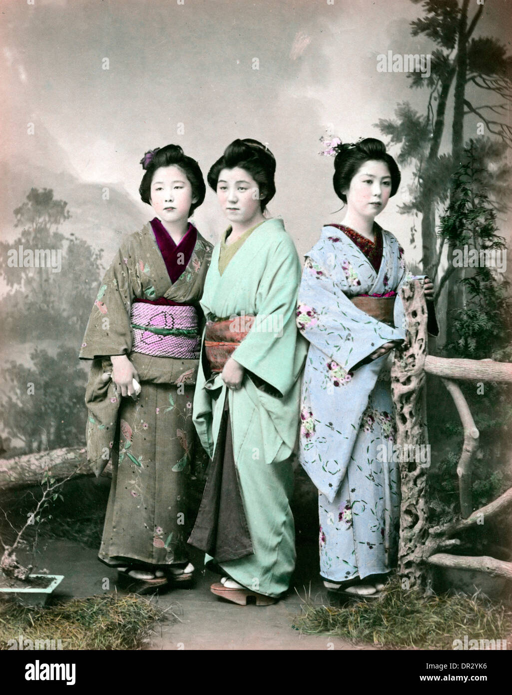 Drei japanische Frauen Stockfoto
