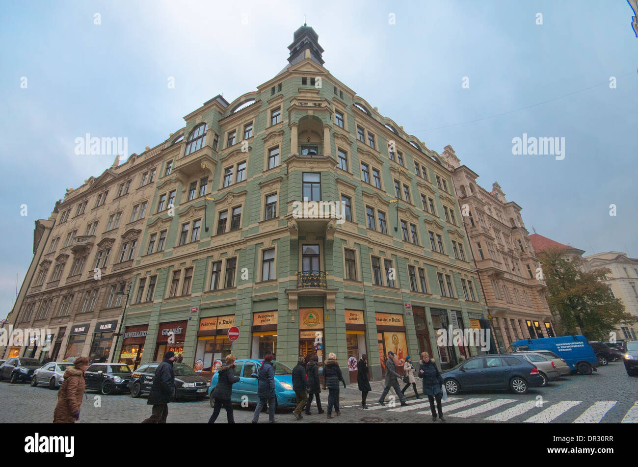 In den Straßen von Prag Stockfoto