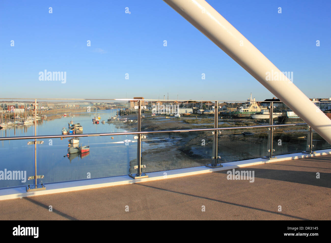 Adur Fähre Brücke, Shoreham, Sussex. Stockfoto