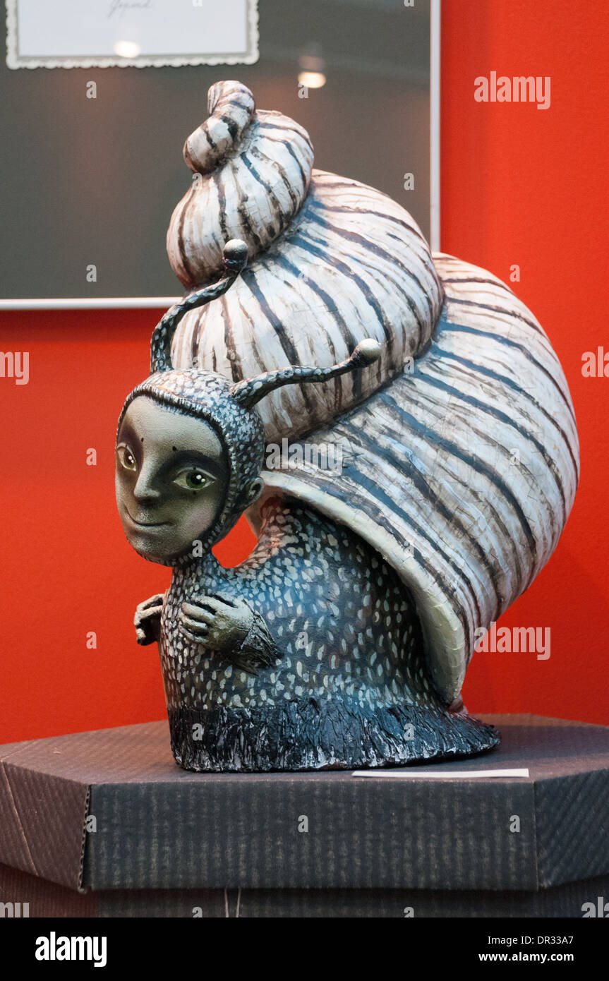 Schnecke-Puppe auf Moskau Doll Show im Jahr 2013 Stockfoto