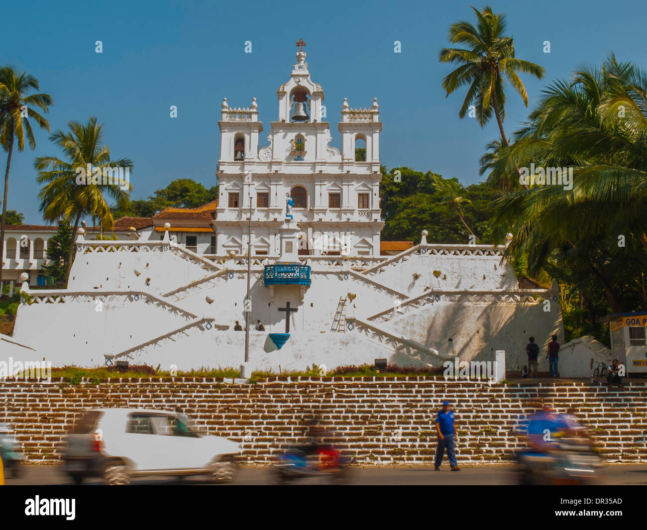 Kirche unserer lieben Frau von der Unbefleckten Empfängnis in Panaji Stockfoto