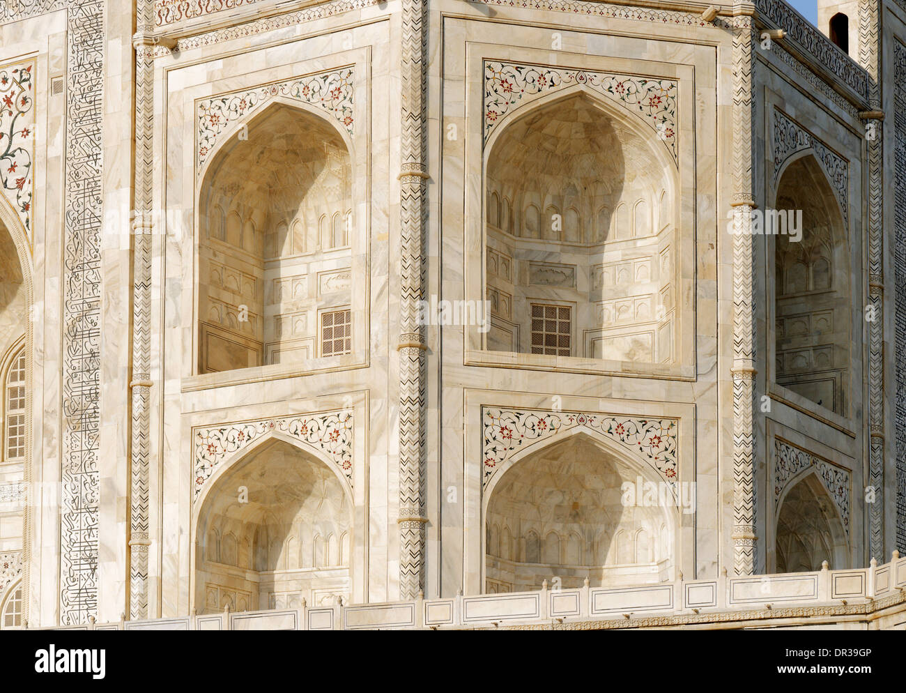 Details des Taj Mahal Stockfoto