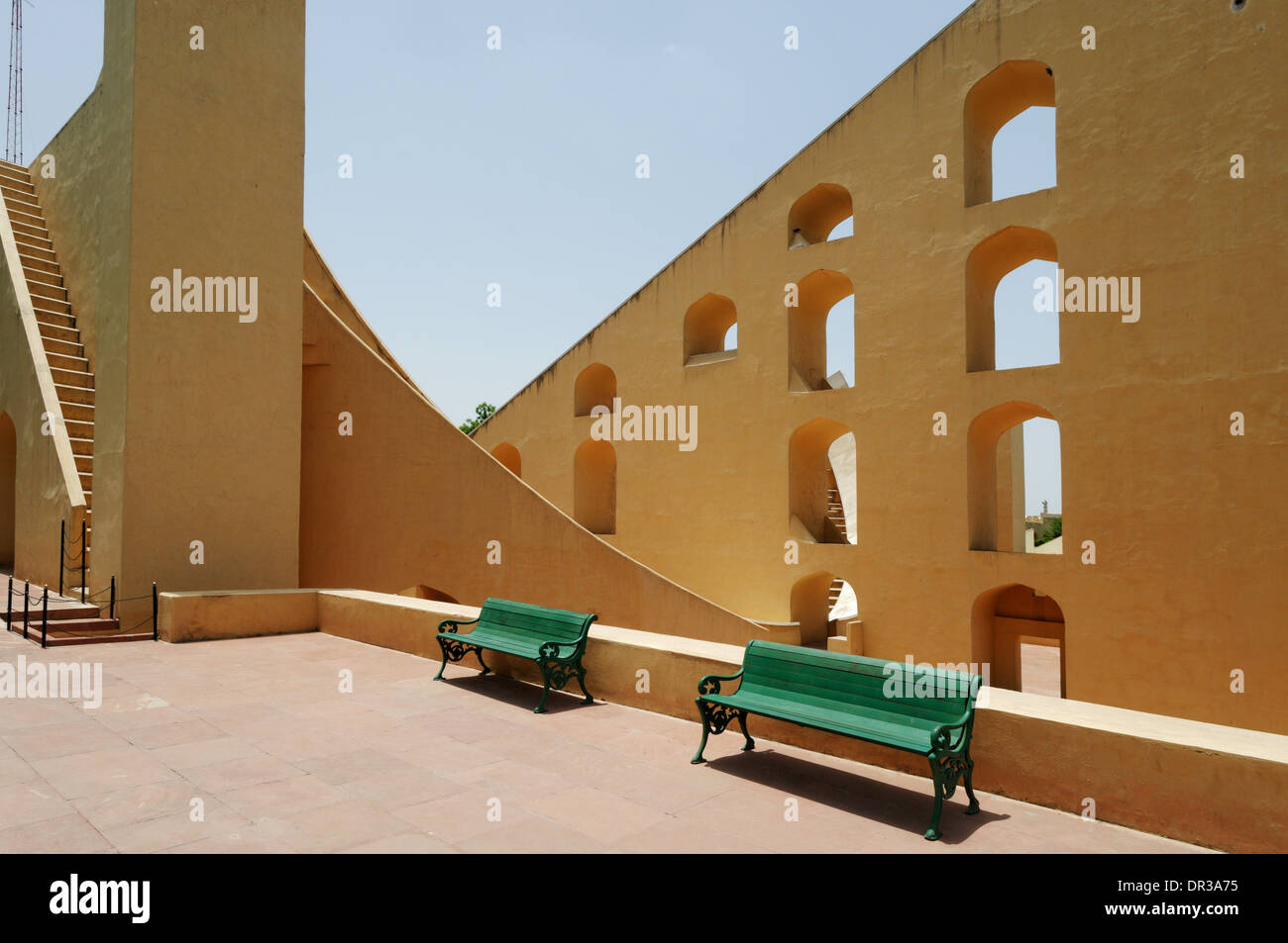 Jantar Mantar Sternwarte in Jaipur, Rajasthan, Indien Stockfoto