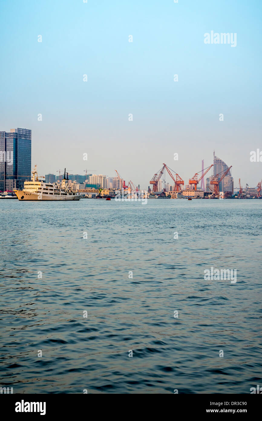 Huangpu-Fluss, Shanghai, China Stockfoto