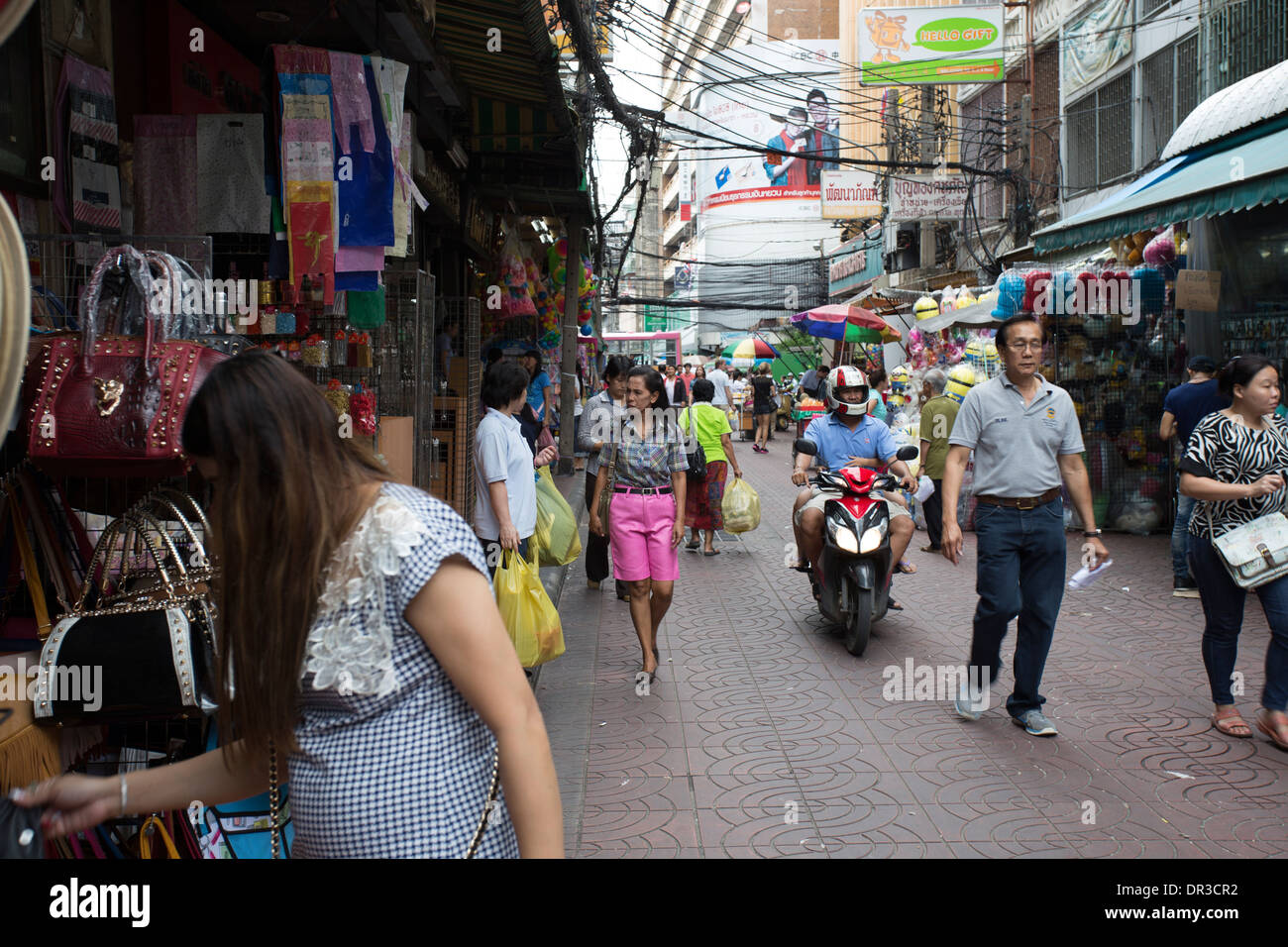 Thai Street Shopping Stockfoto
