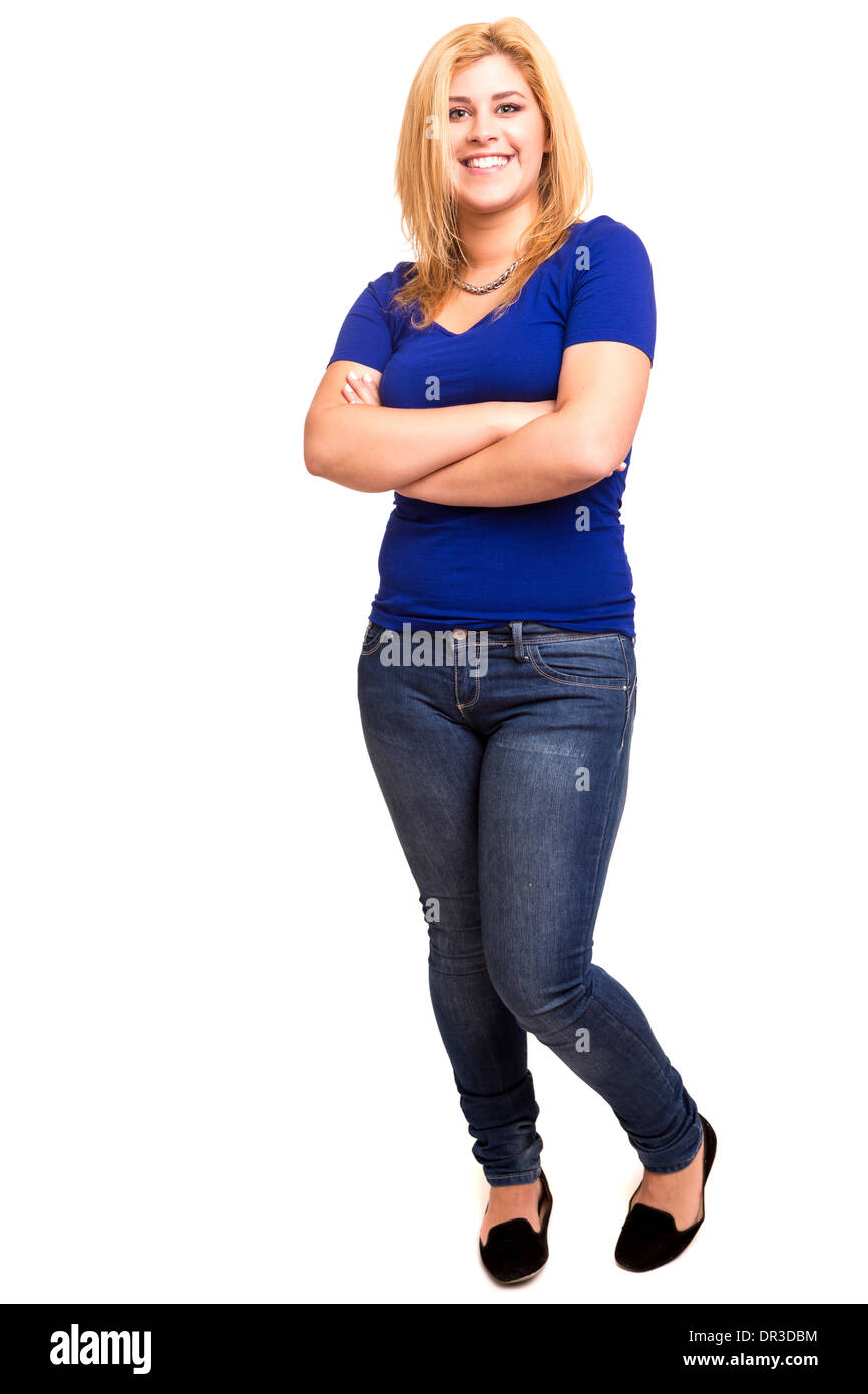 Mollige frau hübsch Ausgeschnittene Stockfotos und bilder Alamy
