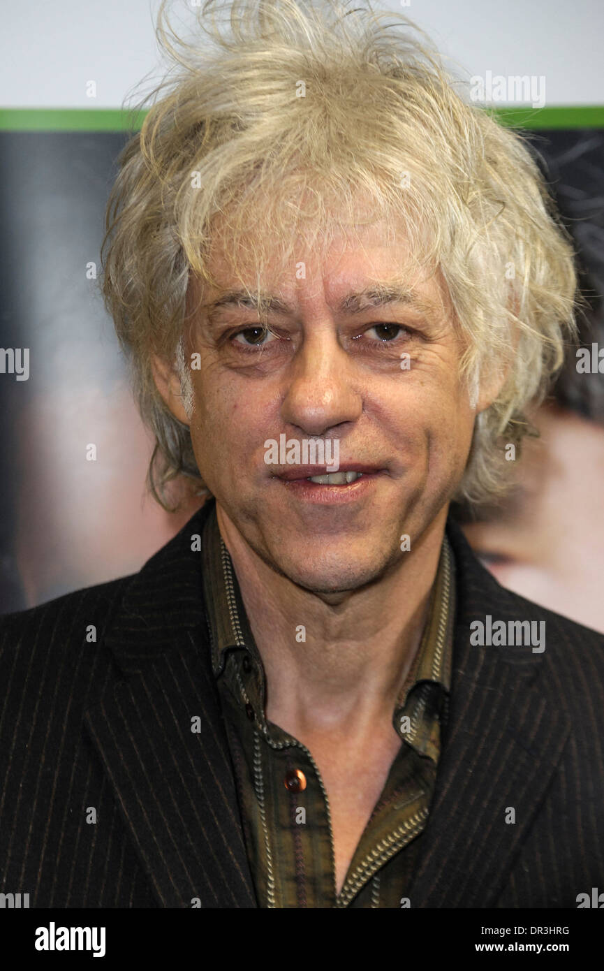 London, UK, 18.01.2014: Sir Bob Geldof gibt die Keynote bei Rockstar Gründerzentrum. Stockfoto