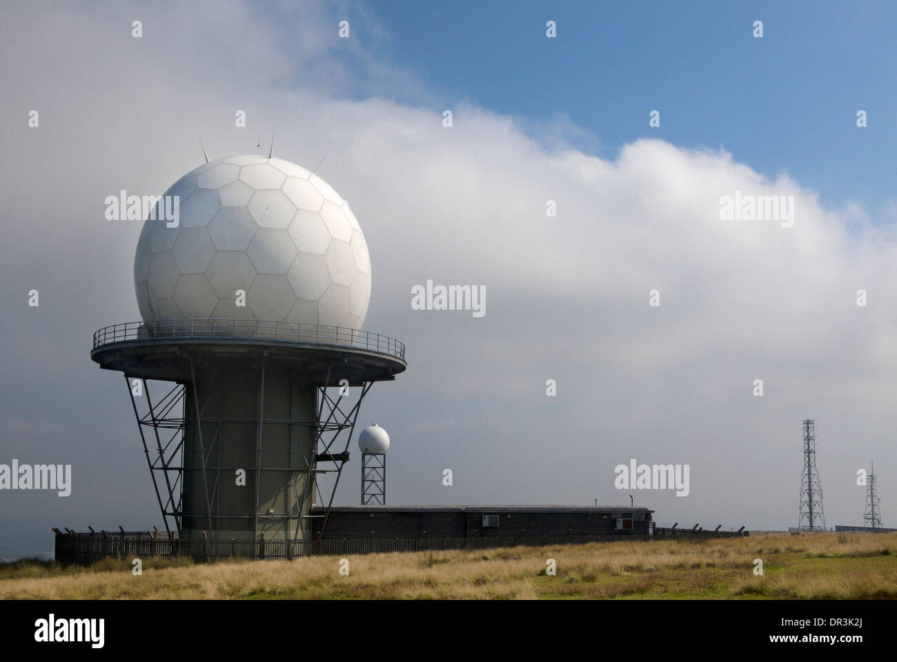 Clee Hill Titterstone Comms und Radarstation. Shropshire, England Stockfoto