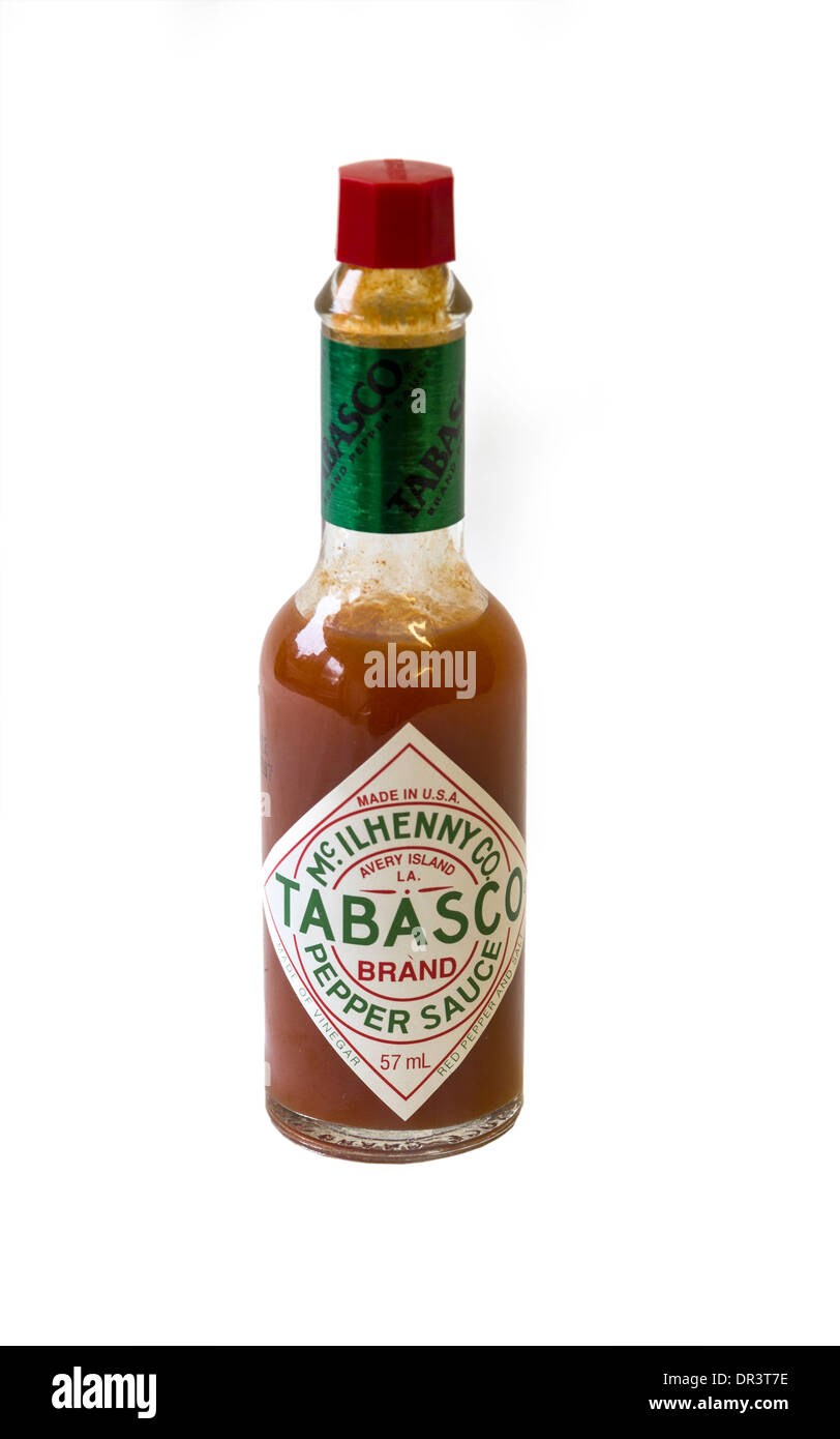 Tabasco sauce bottle Ausgeschnittene Stockfotos und -bilder - Alamy