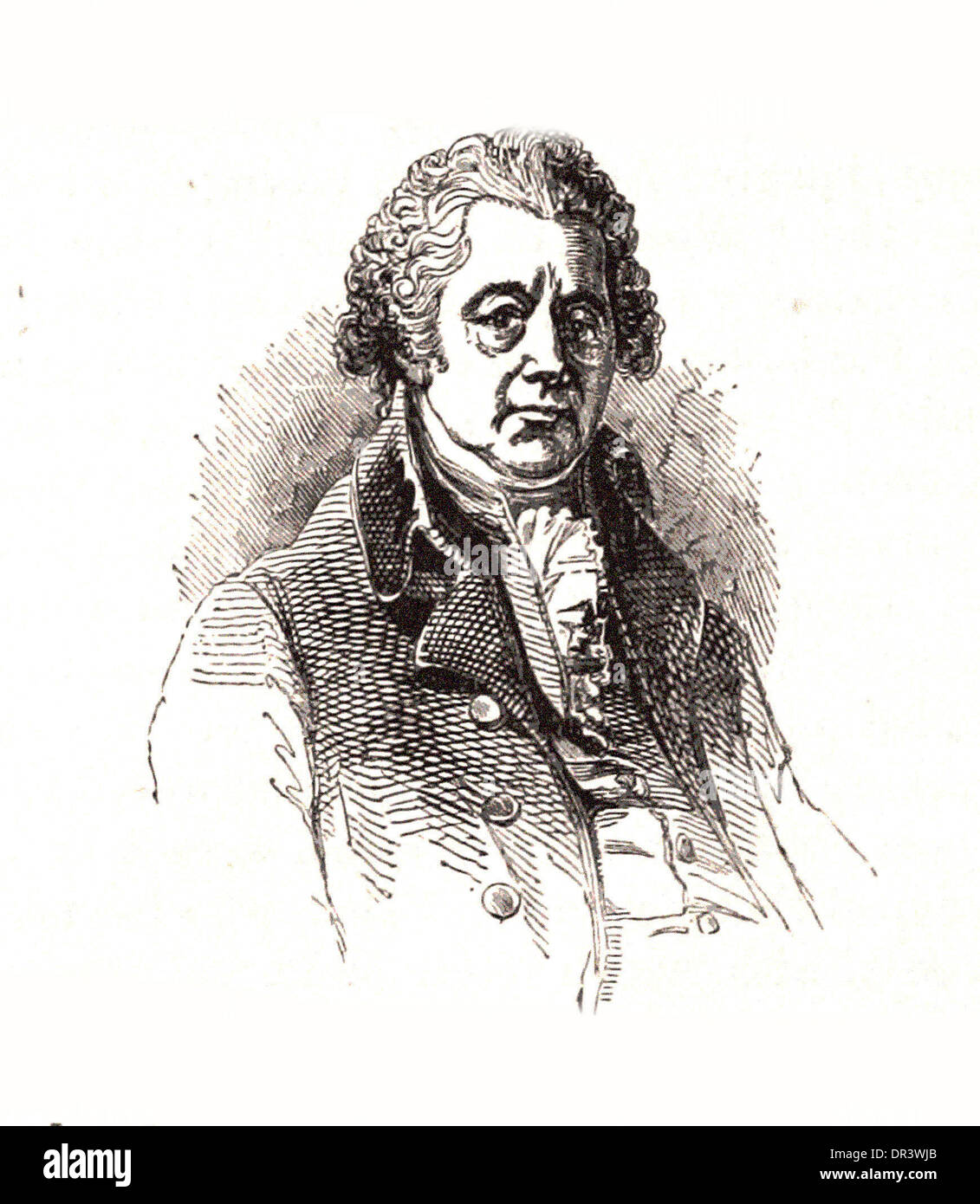 Porträt von Matthew Boulton - Britsh Gravur Stockfoto
