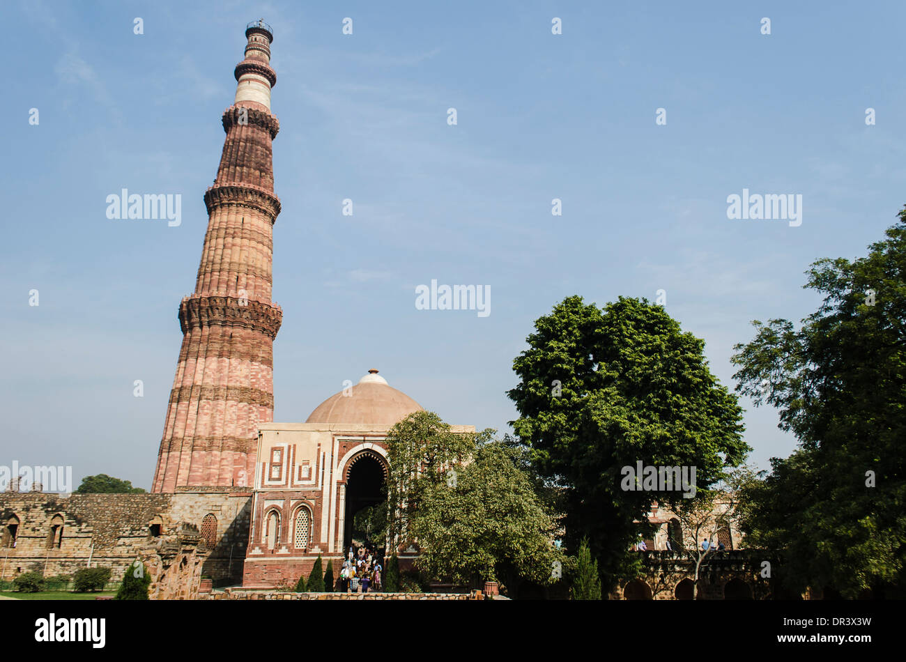 Qutub Minar, Delhi, Indien Stockfoto