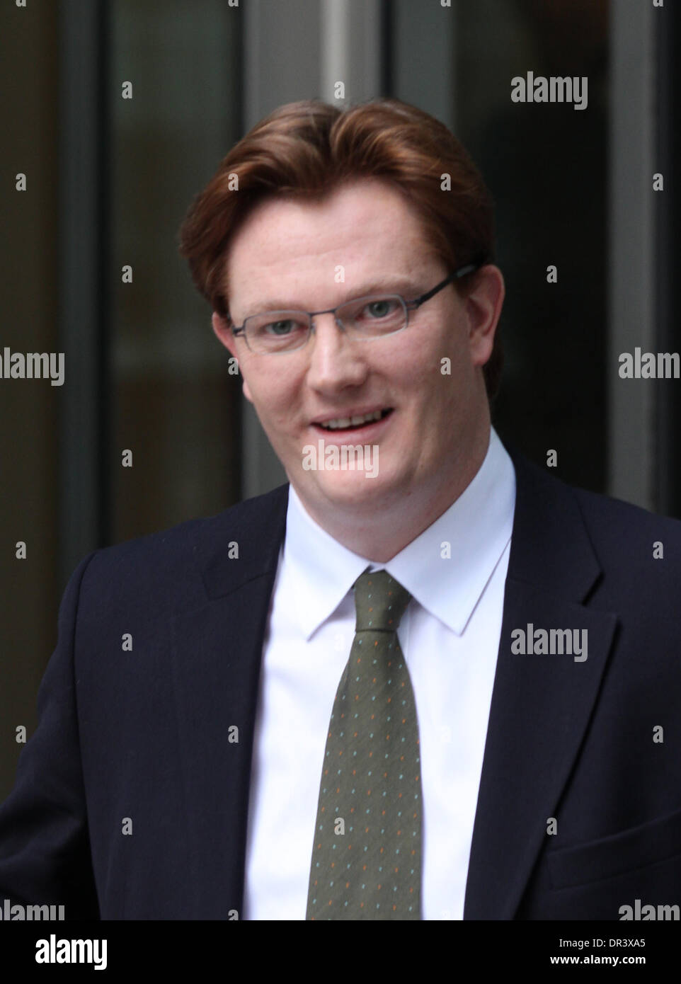 London, UK, 19. Januar 2014. Daniel Alexander, liberalen Politiker, Chief Secretary an den Fiskus abgeführt worden ist, da Stockfoto