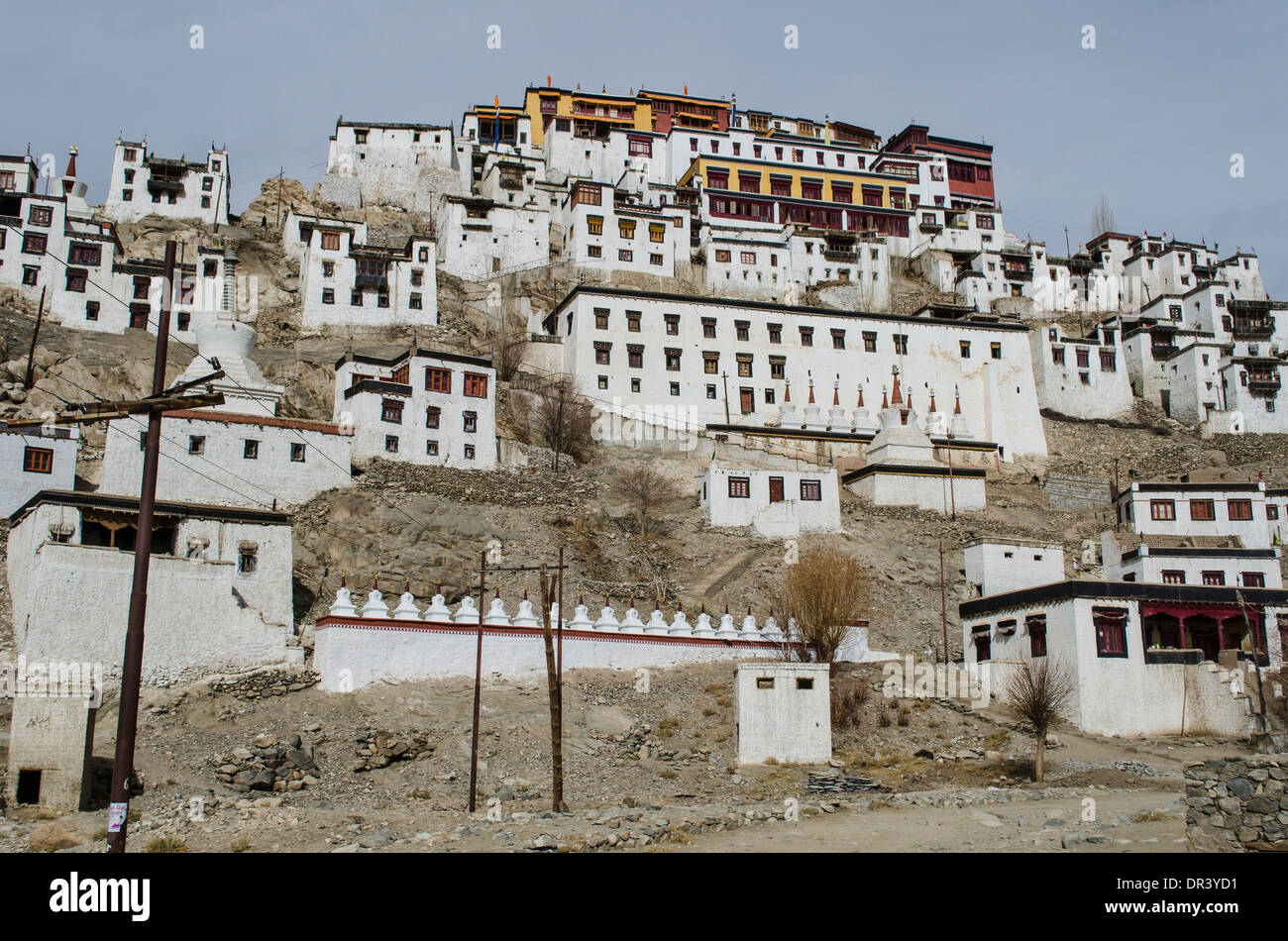 Thikse Gompa Kloster, Leh, Indien Stockfoto