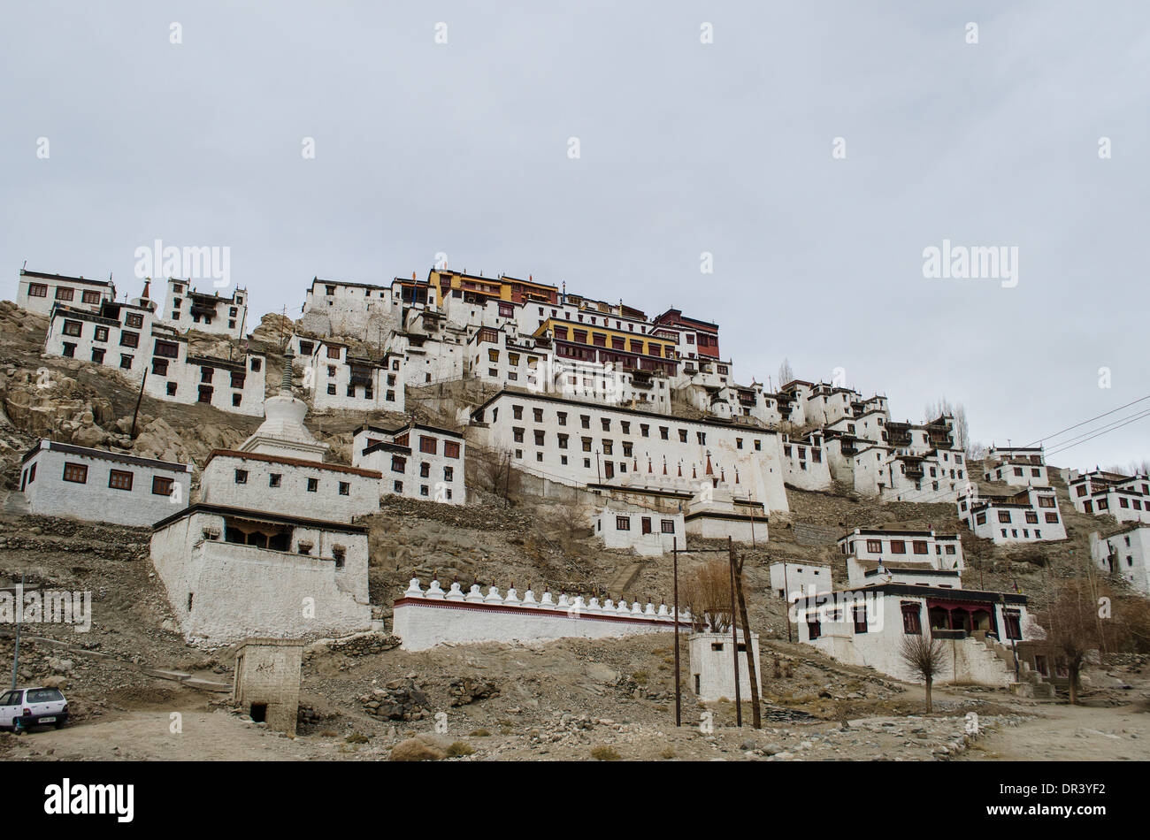 Thikse Gompa Kloster, Leh, Indien Stockfoto
