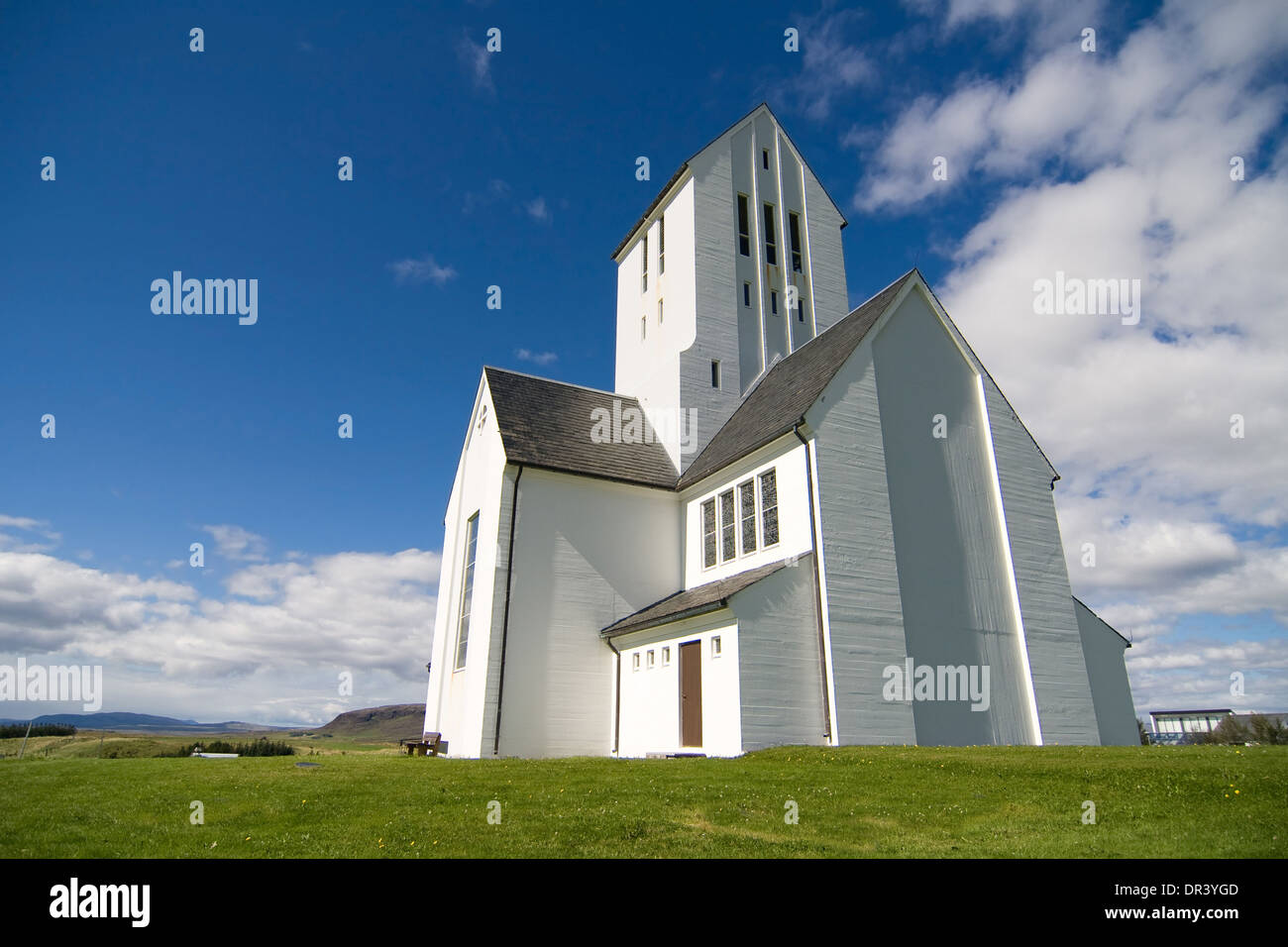 Kathedrale von Skalholt, Südisland. Stockfoto