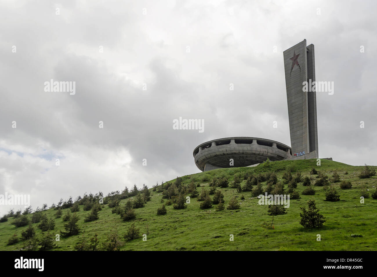Buzludzha Monument, Bulgarien Stockfoto