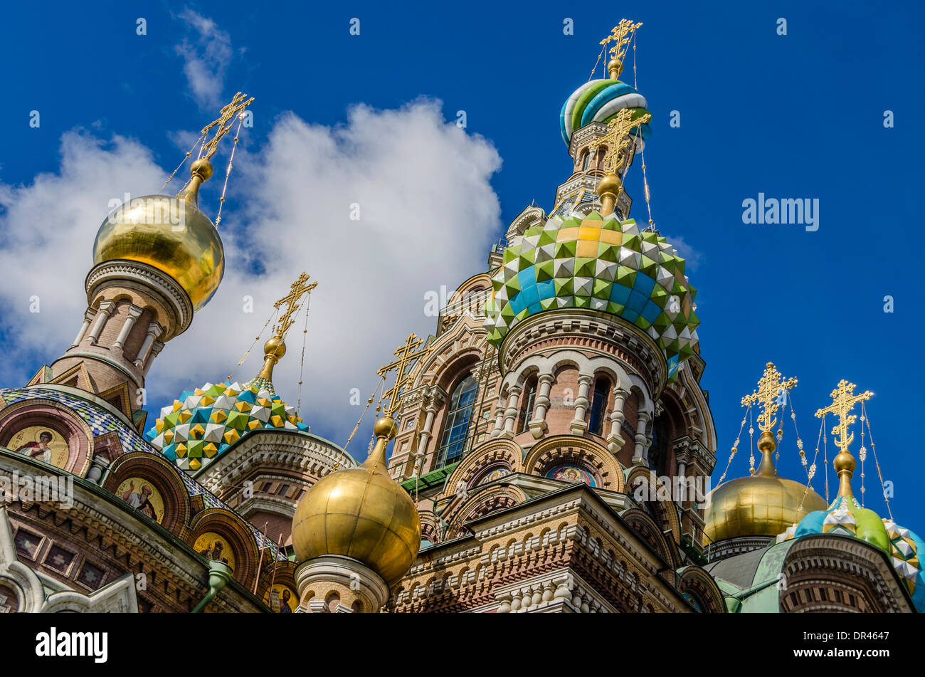 Kirche des Retters auf Blut, St. Petersburg, Russland Stockfoto