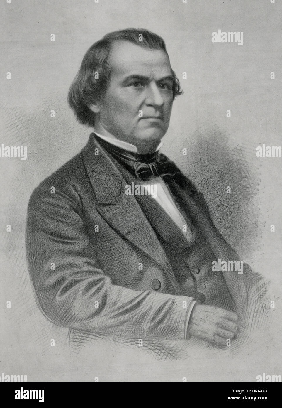 Andrew Johnson - 17. Präsident der Vereinigten Staaten 1865-1869 Stockfoto