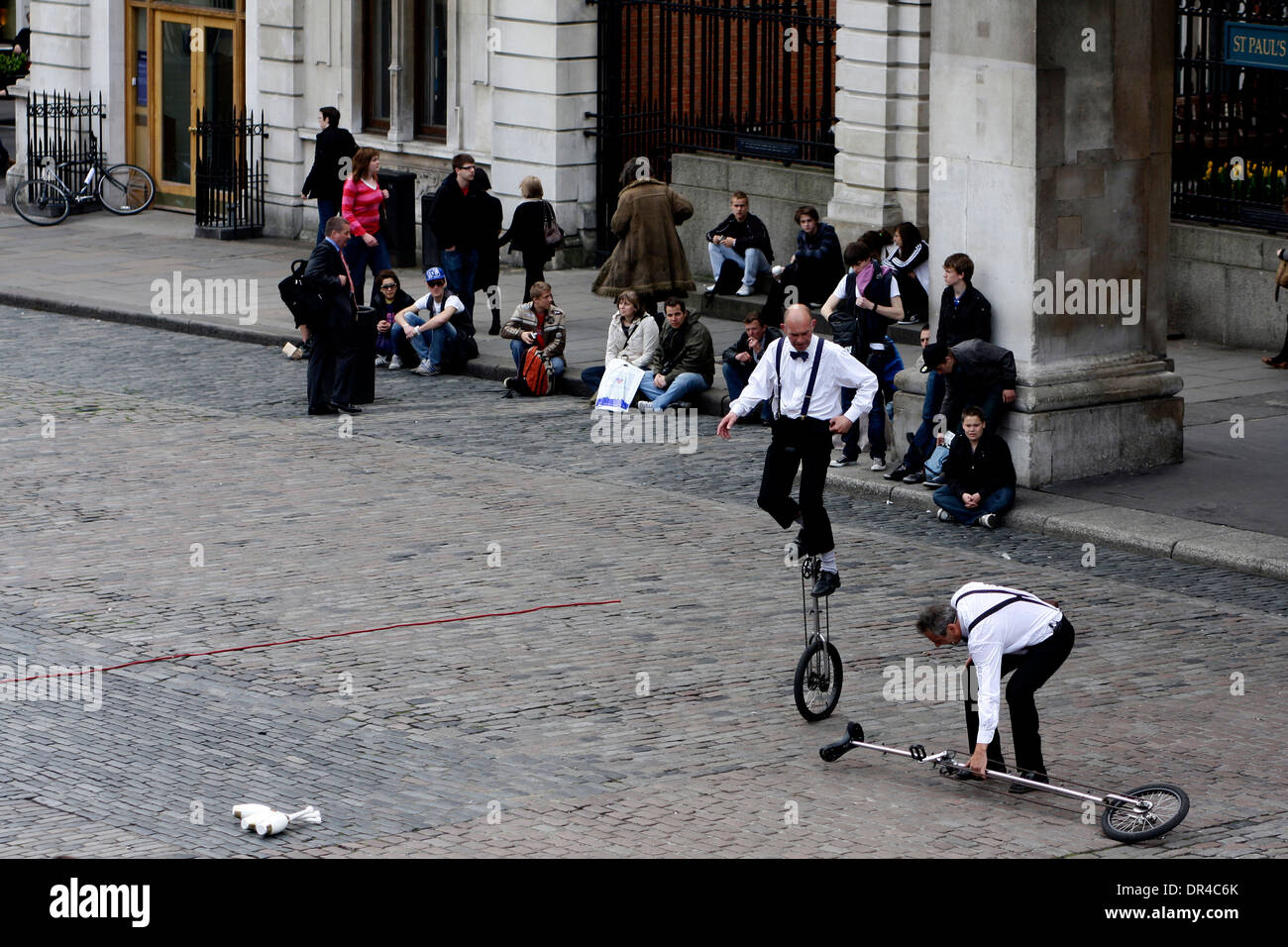 Straßenkünstler in Covent Garden in London Stockfoto