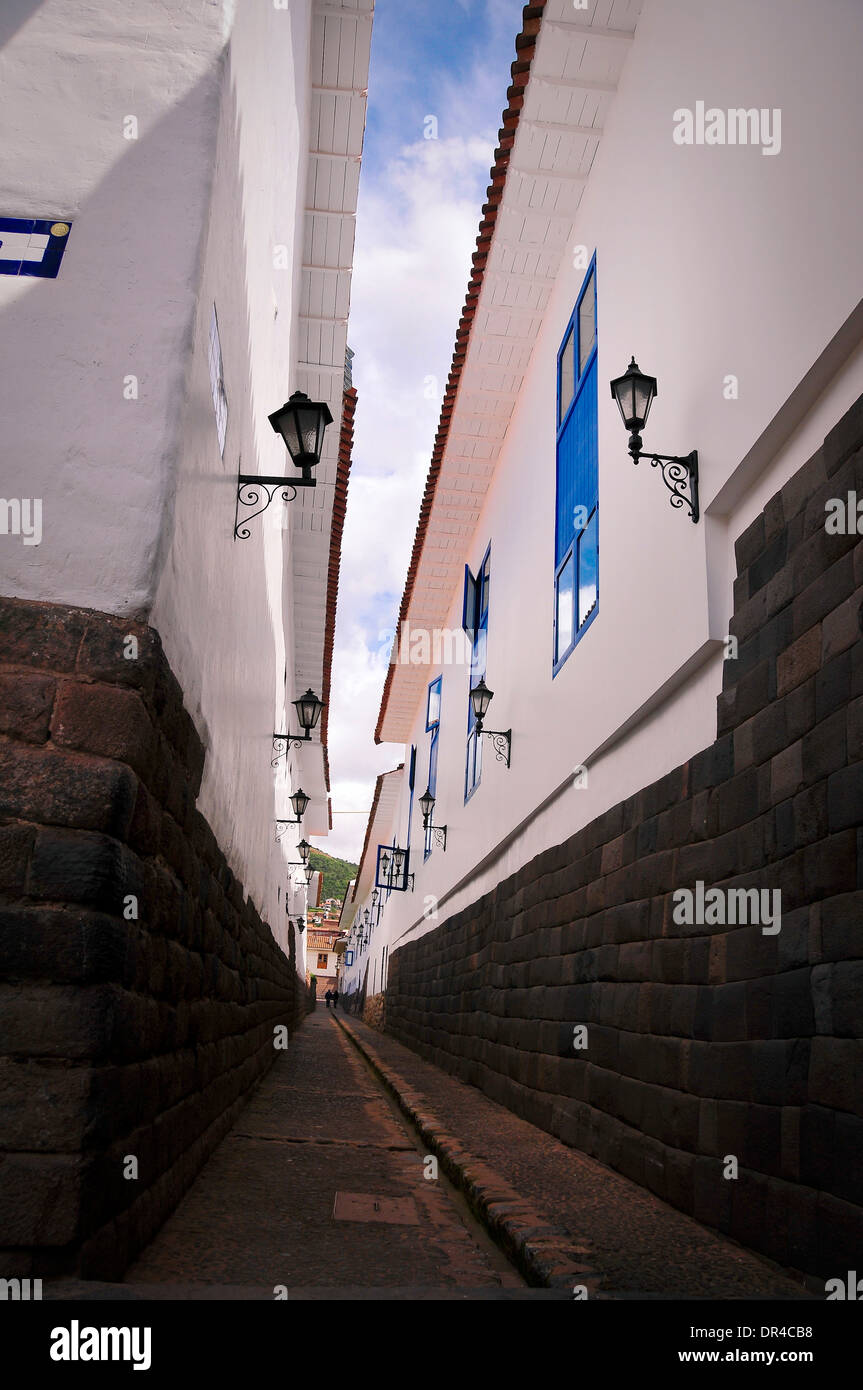 Gasse in Cuzco Stockfoto Gasse in Cuzco Stockfoto