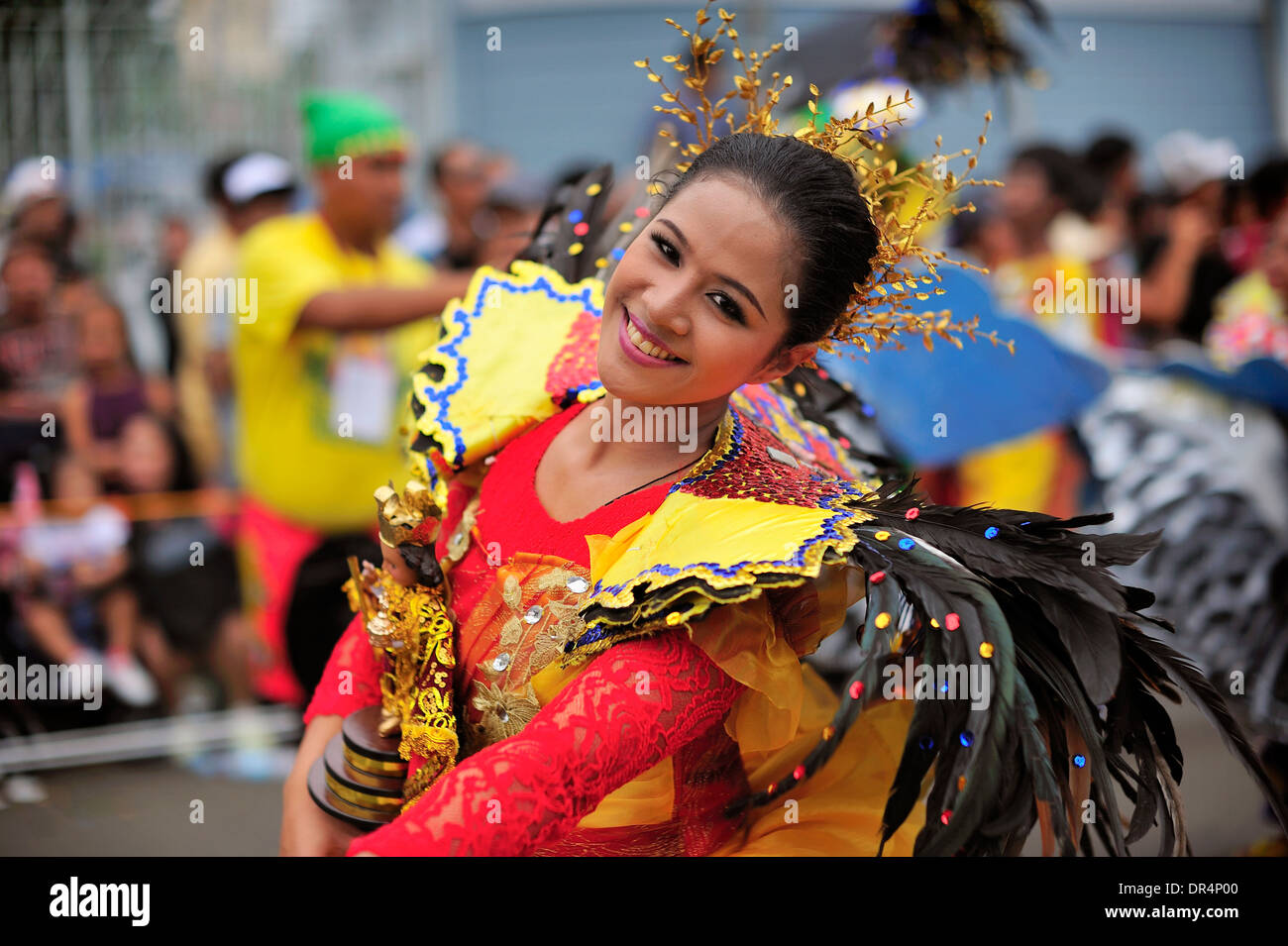 Sinulog Festival Königin Cebu City, Philippinen Stockfoto