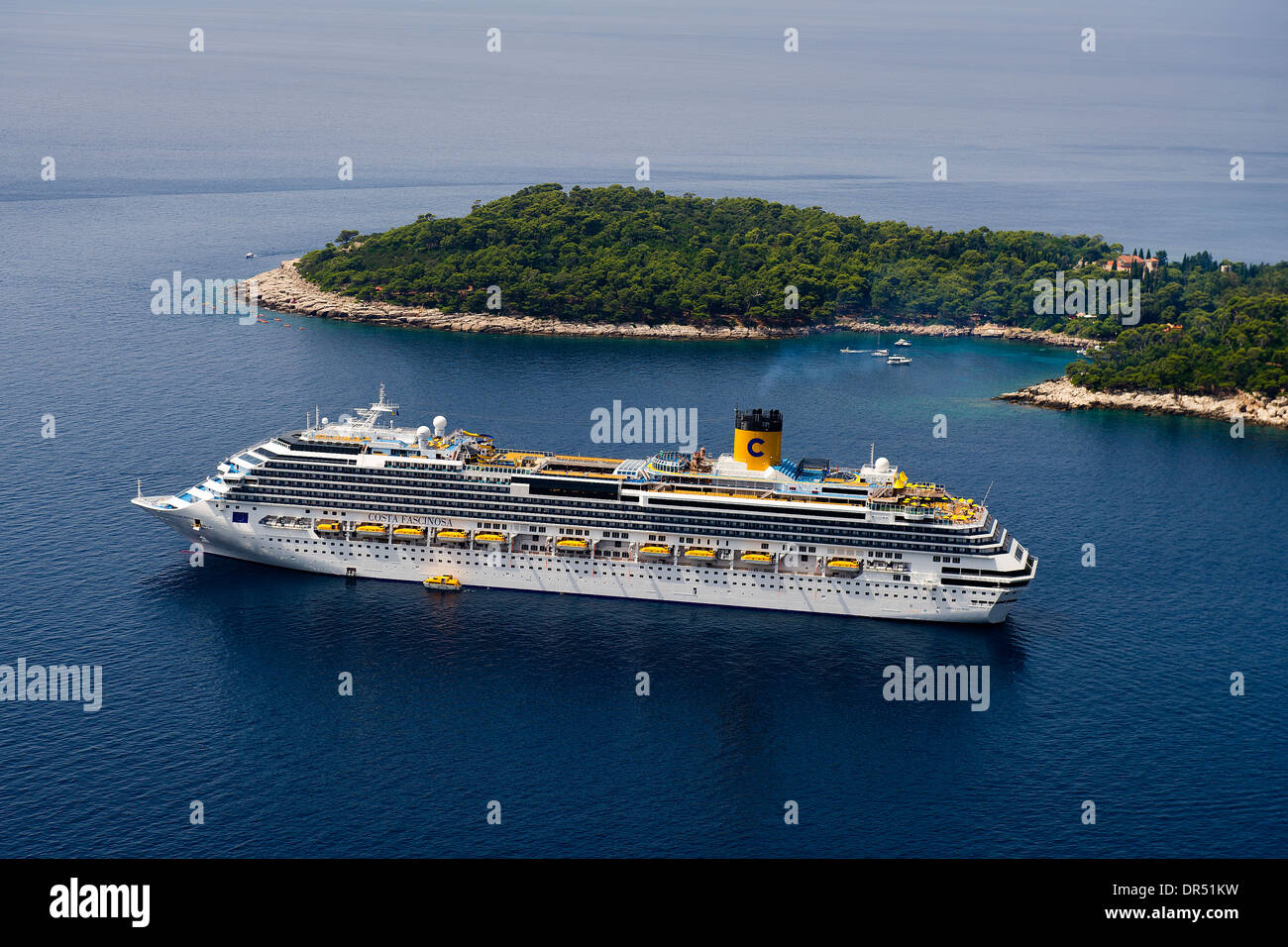 Passagierschiff in Adria Stockfoto
