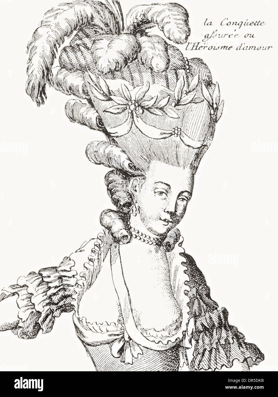 Paris Fashion, 1776. Stockfoto