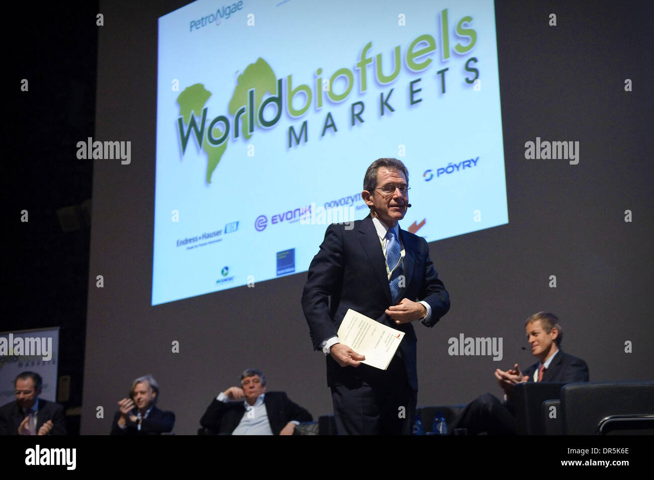 17. März 2009 - Märkte Brüssel, Belgien - ehemalige BP-Chef LORD BROWNE während Welt Biokraftstoffe Kongress. (Kredit-Bild: © Wiktor Dabkowski/ZUMA Press) Stockfoto