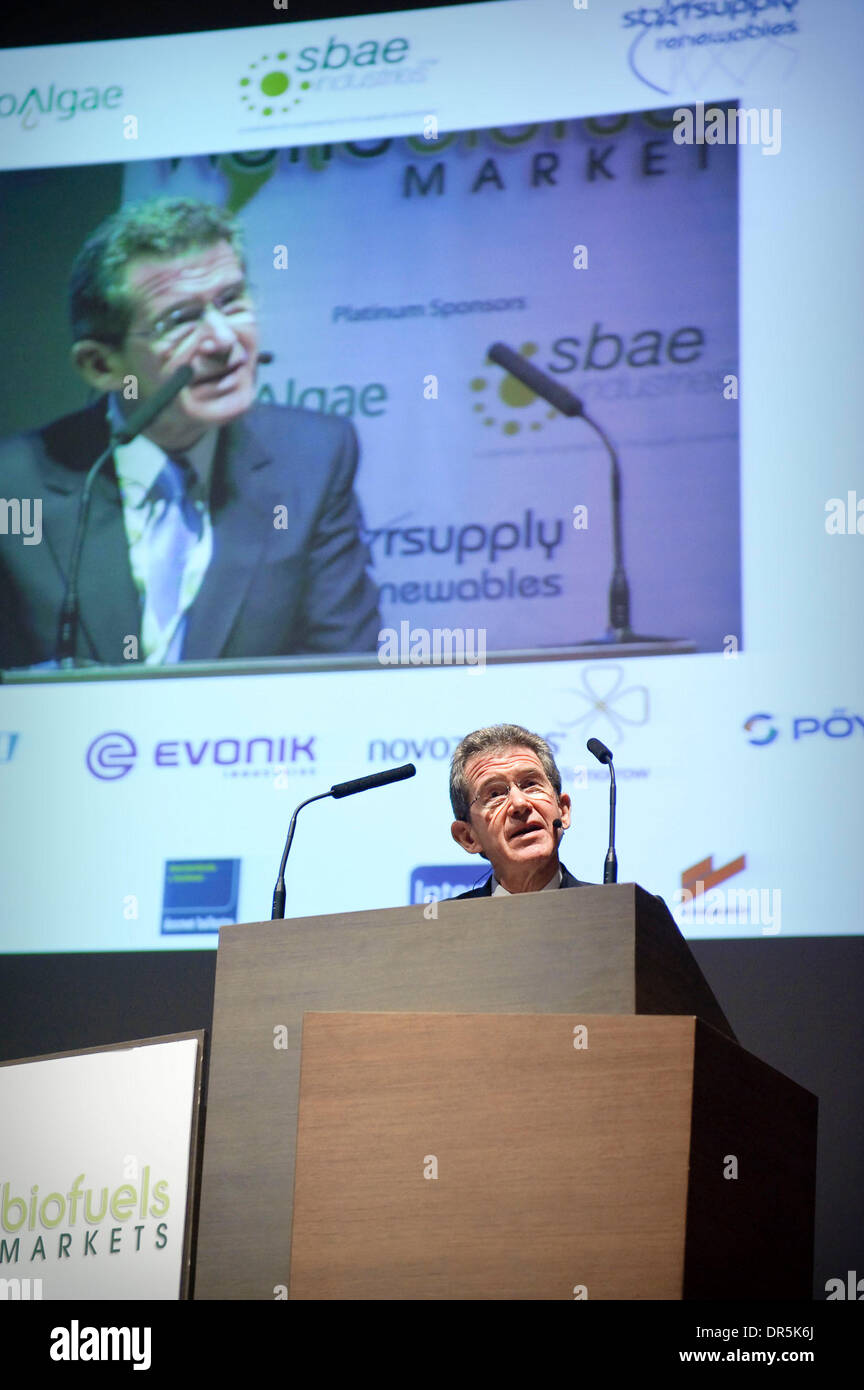 17. März 2009 - Märkte Brüssel, Belgien - ehemalige BP-Chef LORD BROWNE während Welt Biokraftstoffe Kongress. (Kredit-Bild: © Wiktor Dabkowski/ZUMA Press) Stockfoto