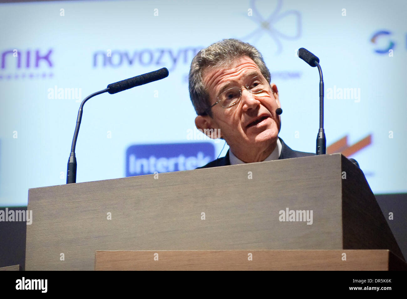 17. März 2009 - Märkte Brüssel, Belgien - ehemalige BP-Chef LORD BROWNE während Welt Biokraftstoffe Kongress. (Kredit-Bild: © Wiktor Dabkowski/ZUMA Press) Stockfoto