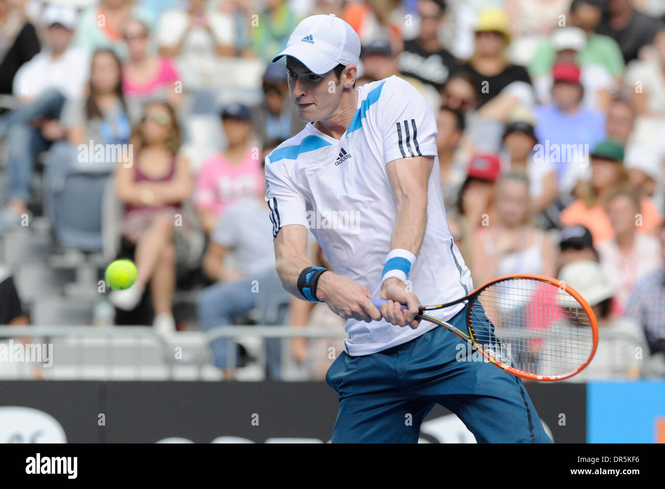 Melbourne, Australien. 20. Januar 2014. Andy Murray aus Großbritannien in Aktion am Tag acht der Australian Open aus Melbourne Park. Bildnachweis: Aktion Plus Sport/Alamy Live-Nachrichten Stockfoto