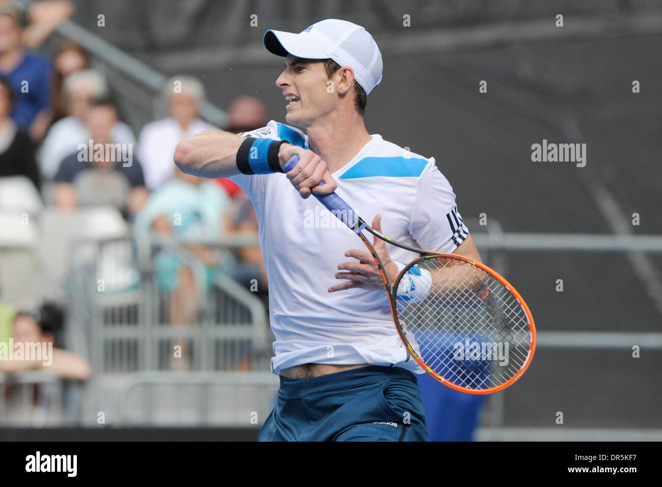 Melbourne, Australien. 20. Januar 2014. Andy Murray aus Großbritannien in Aktion am Tag acht der Australian Open aus Melbourne Park. Bildnachweis: Aktion Plus Sport/Alamy Live-Nachrichten Stockfoto