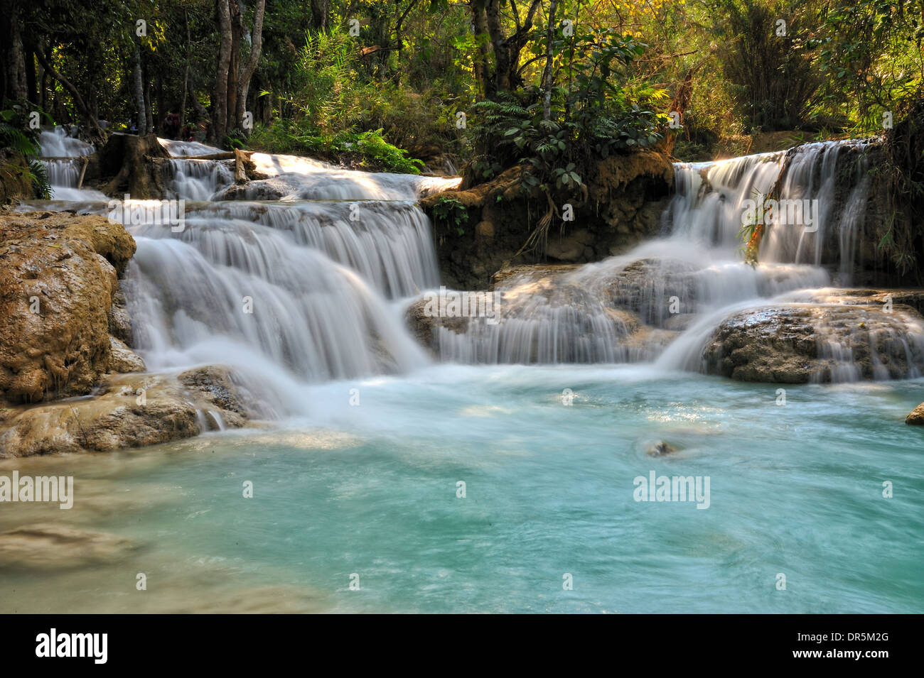 Kuang Si Wasserfälle, Luang Prabang Stockfoto