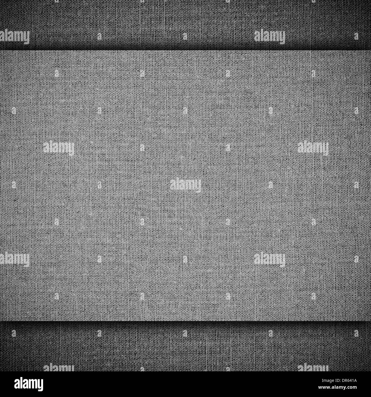 graue abstrakten Hintergrund oder Gitter Muster Textile Leinenstruktur Stockfoto