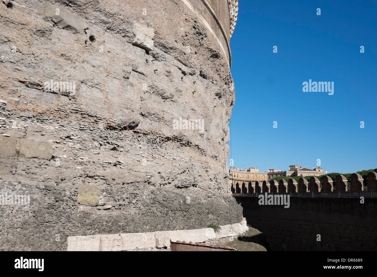 Castel Sant ' Angelo (Burg St. Angelo), Rom. Stockfoto