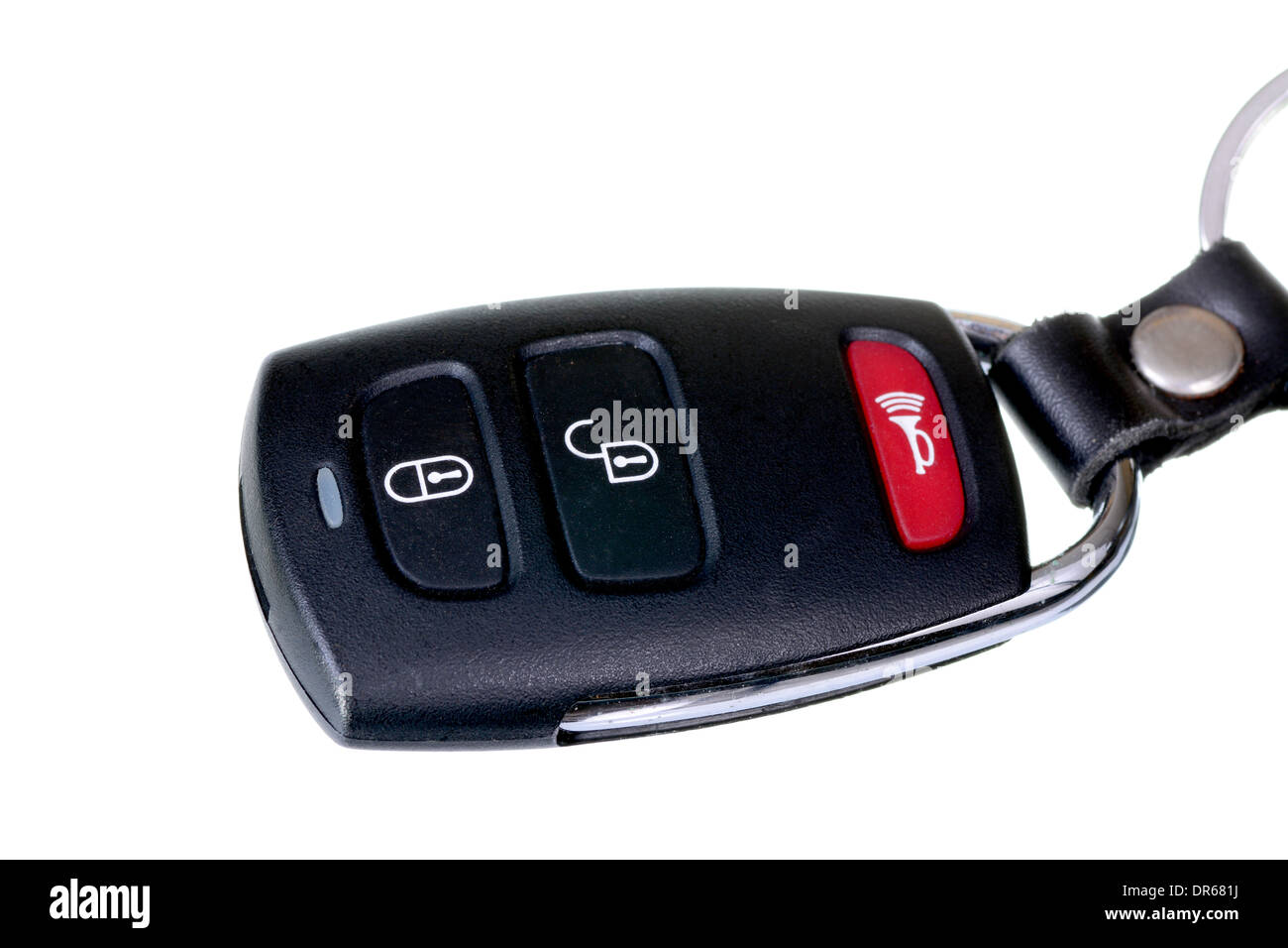 Makroaufnahme einer keyless remote Auto Schlüsselsteuerung Stockfoto